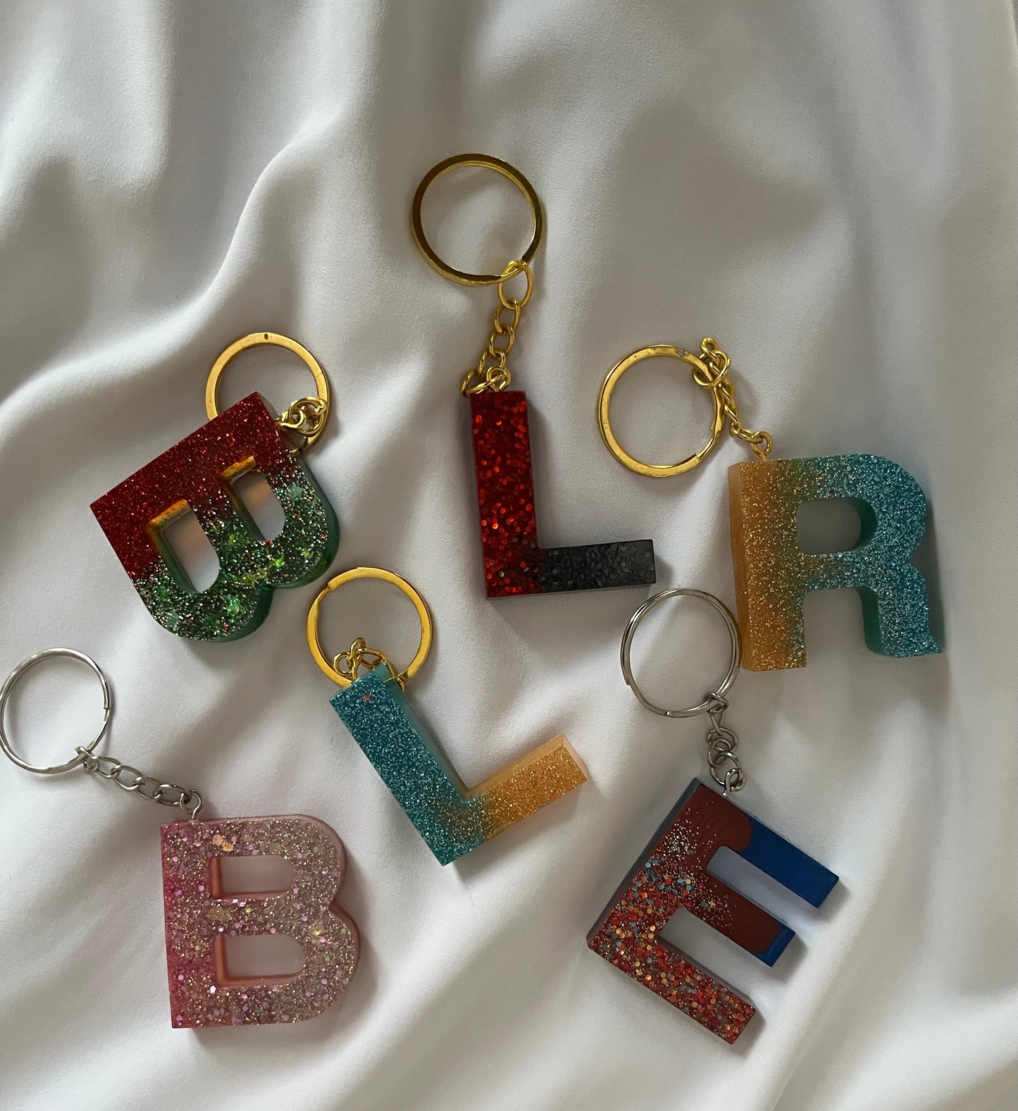 2 Coloured Keyring