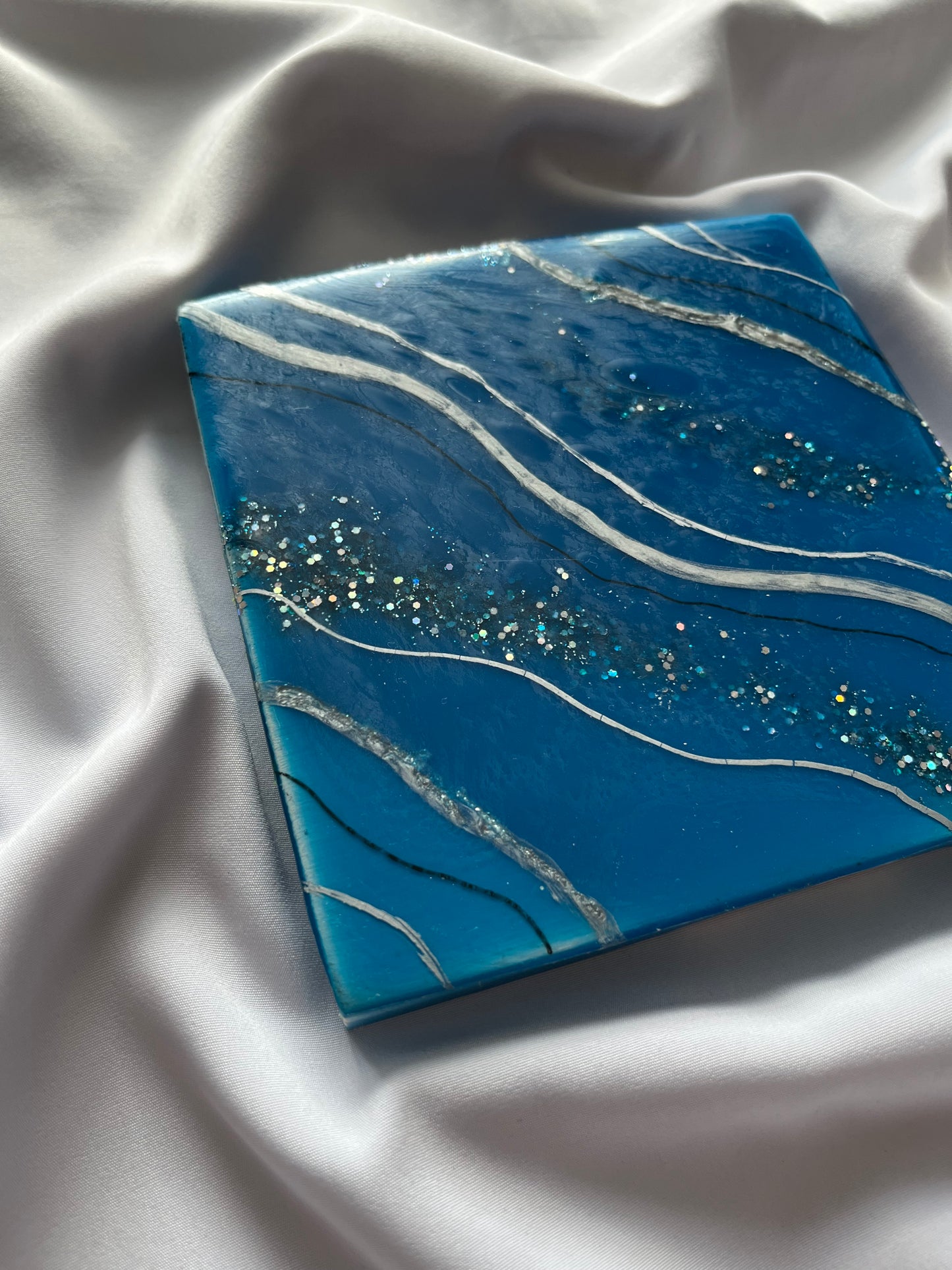 Deep Blue  Resin Canvas
