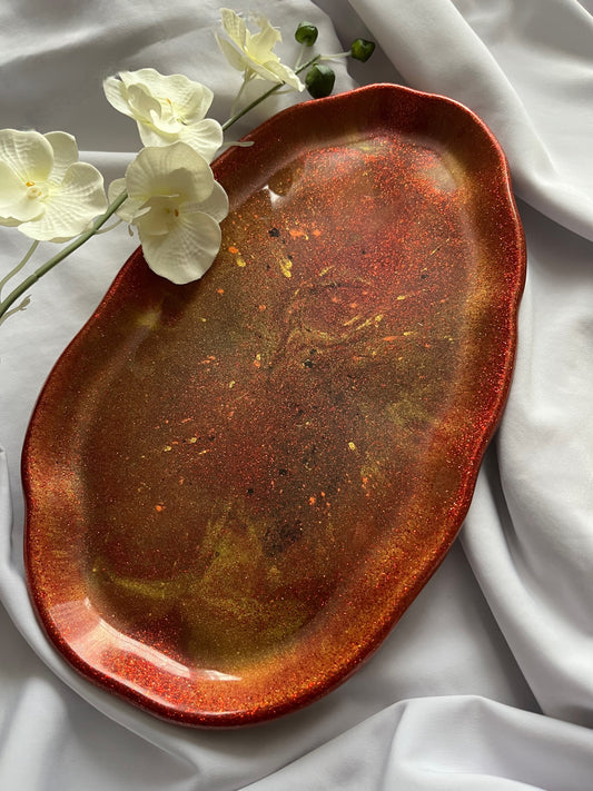 Molten Copper Luxe Tray