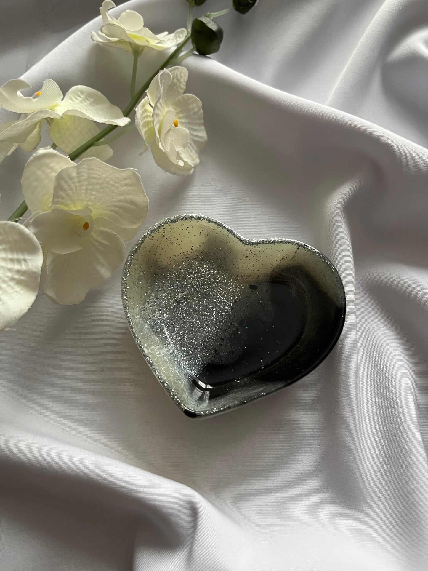 Monochrome Heart Trinket Dish